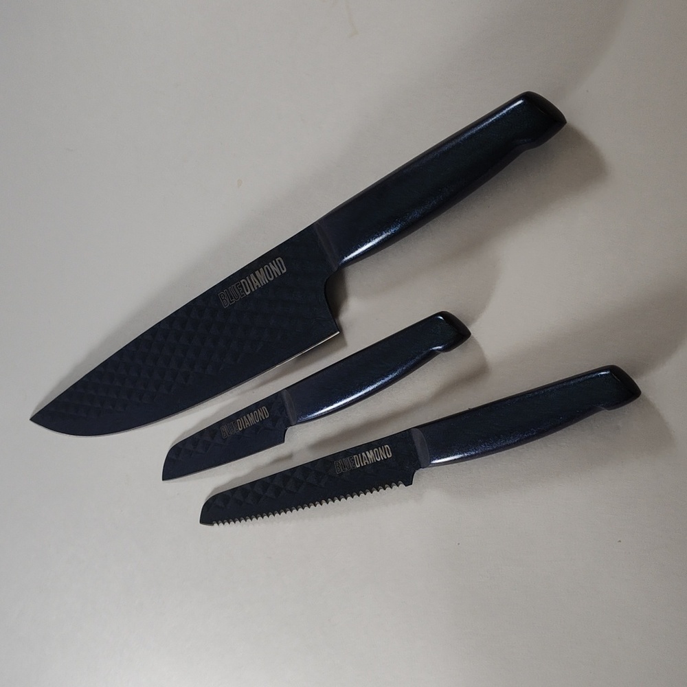 Blue Diamond Knives Sharp Stone Three-Piece Knife Set